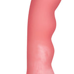 Simply Sweet Wavy Silicone Dildo Pink/white