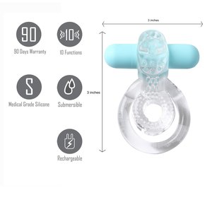 Jayden Rechargeable Vibrating Ring Erection Enhancer Cock Ring