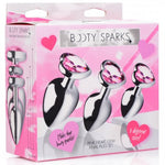 Booty Sparks Pink Heart Gem Anal Plug Set