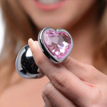 Booty Sparks Pink Heart Gem Anal Plug Set