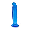 6 inches Dildo With Suction Cup Blue