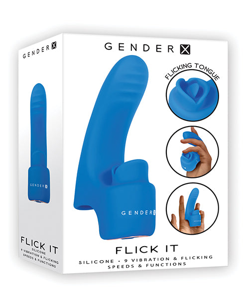 Flick It Tongue Blue Vibrator.