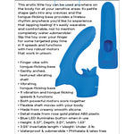 Flick It Tongue Blue Vibrator.