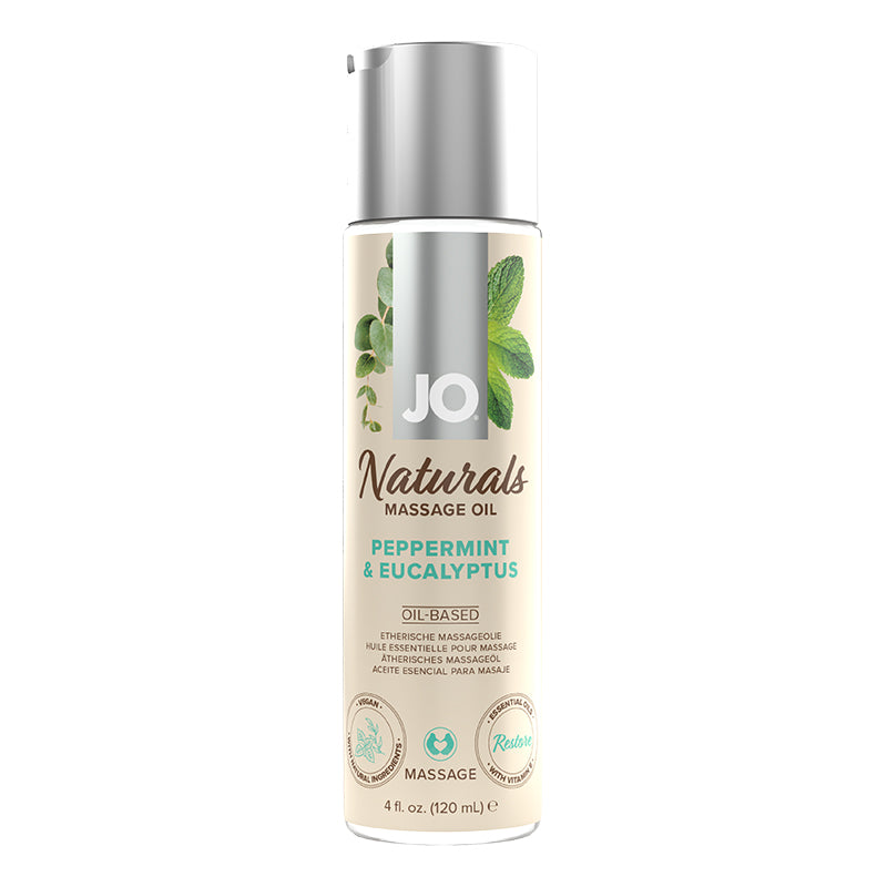 Jo Naturals Massage Oil Peppermint & Eucalyptus