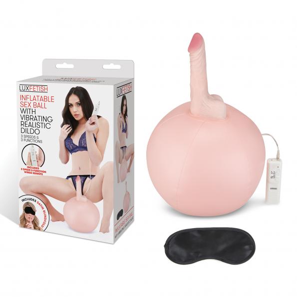Fetish Inflatable Sex Ball W/ Vibrating Dildo