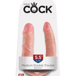 King Cock Double Trouble Medium Flesh