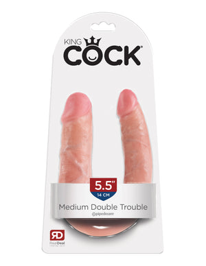 King Cock Double Trouble Medium Flesh