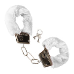 Playful Furry Cuffs White