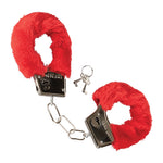 Playful Furry Cuffs Red