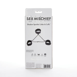 Sex & Mischief Shadow Sparkle Collar & Cuffs Set