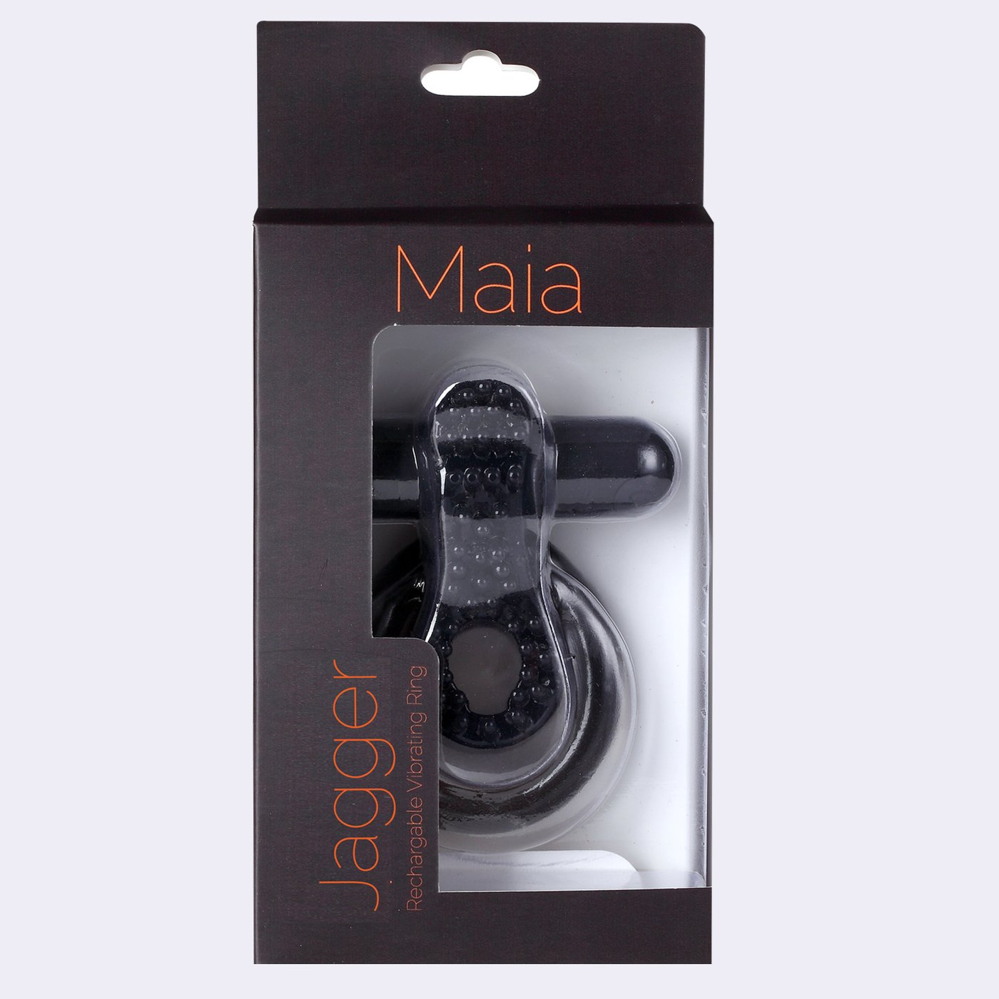 Rechargeable Vibrating Cock Ring Black Sleeve